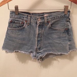 Vintage Levi cut offs