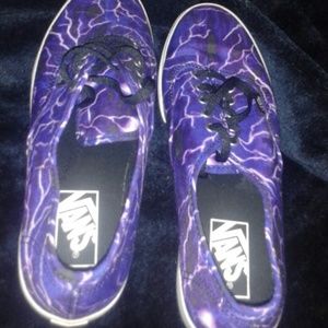 Purple lightning bolt vans