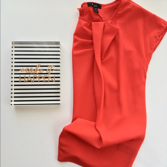 Tops - Red origami minima contemporary top