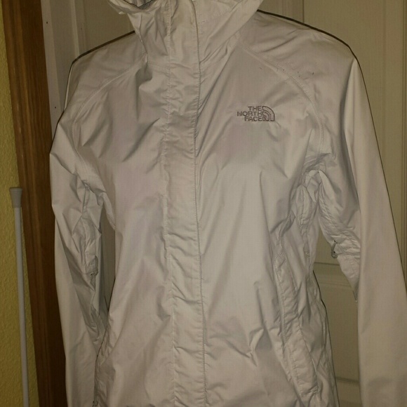 White North Face windbreaker/rain jacket
