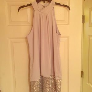 Silver Sequin Minidress