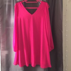 Fuchsia cocktail dress