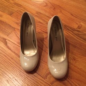 Nude parents leather pumps