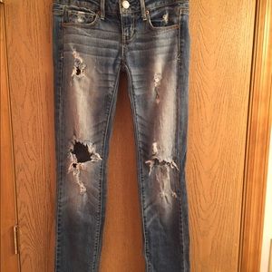 Ripped American Eagle Skinny Jeans