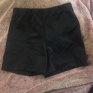 Black dance shorts! Mid rise