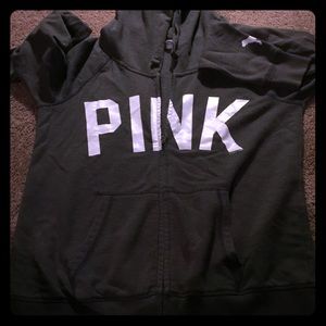 Pink zip up hoodie