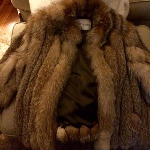 Women's genuine fox fur Bloomingdales jacket. New - Picture 1 of 4