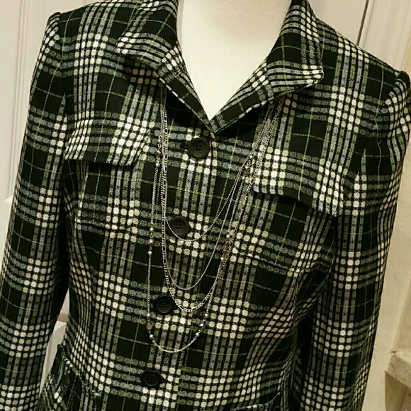 Worthington Long Plaid Jacket - Picture 4 of 4