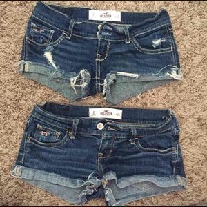 Hollister jean shorts bundle