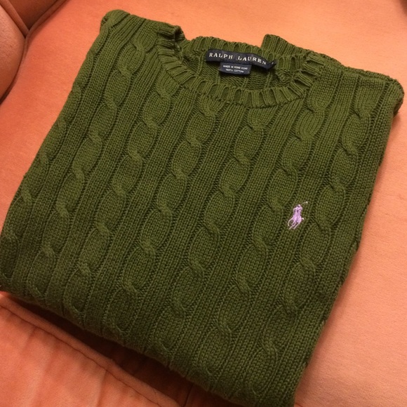 RALPH LAUREN cable knit sweater