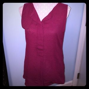 Raspberry Sleeveless Blouse. Like new!