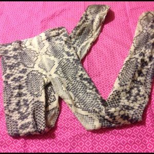 Snakeskin Tights