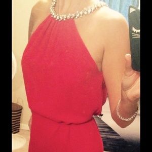 Cremieux full length red formal dress