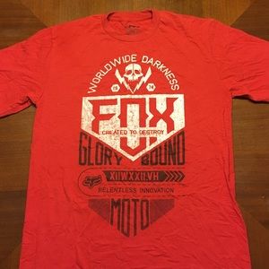 Fox Men's Medium Red Tshirt 🌞