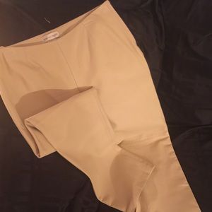 leather boot cut pants