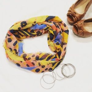 Multi-Colored Animal Print Infinity Scarf