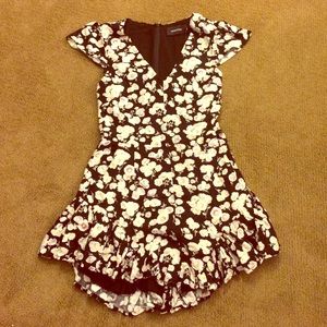 MINKPINK black and white flower romper
