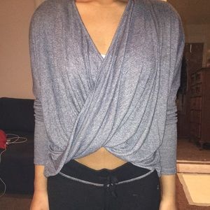 Cross front shirt