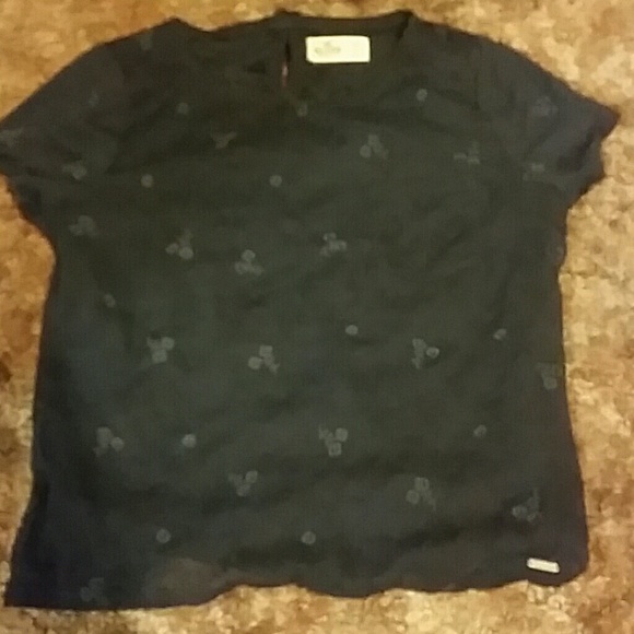 Hollister navy short sleeve tee sz xs