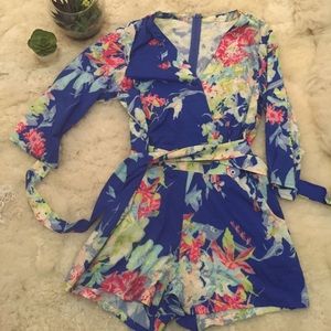 Floral spring romper