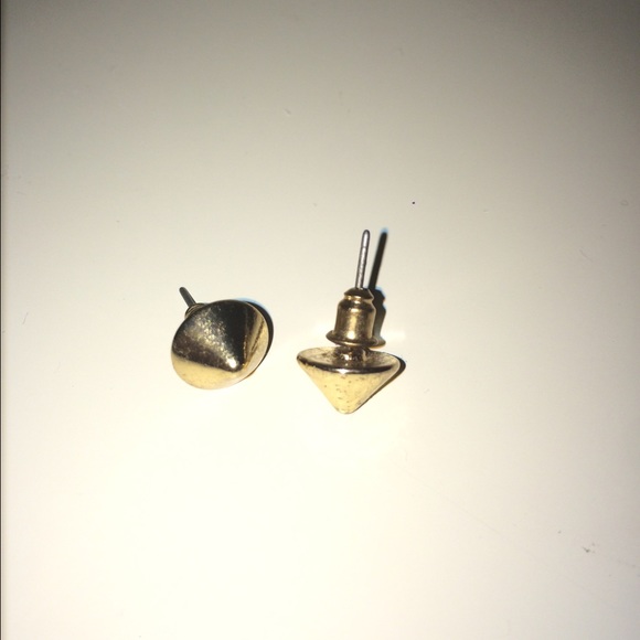 gold cone earrings