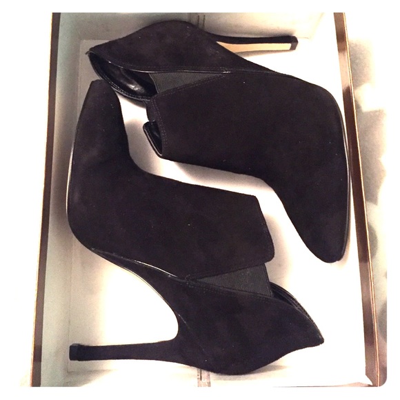 Audrey Brooke Shoes - High Heel, Suede Booties
