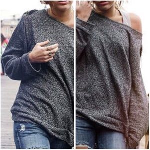 NWOT Alluring Women's Long Sleeve Jewel Neck