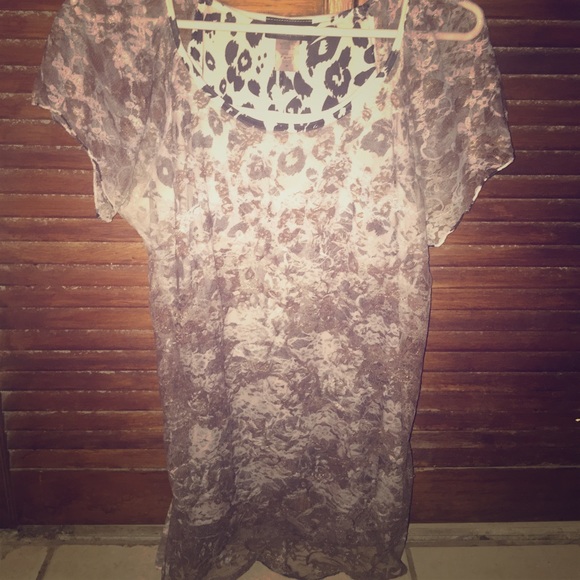Animal print women's blouse