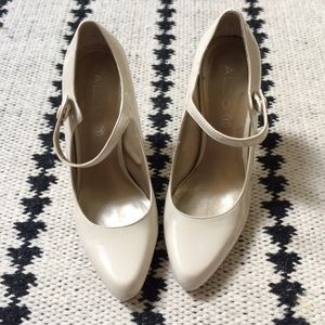 Nude Cream Patent Mary Jane Aldo Heels