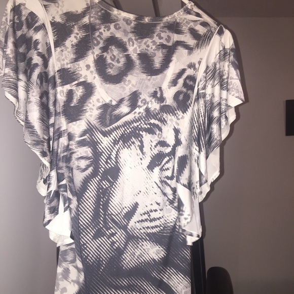 Animal print leopard women's blouse
