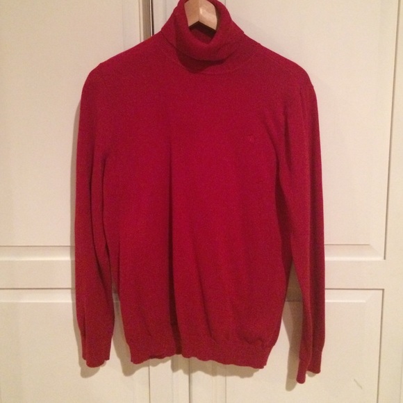 Ralph Lauren Sweaters - Ralph Lauren Red Turtle Neck Sweater XL Cotton