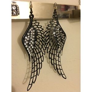 Angel wing earrings