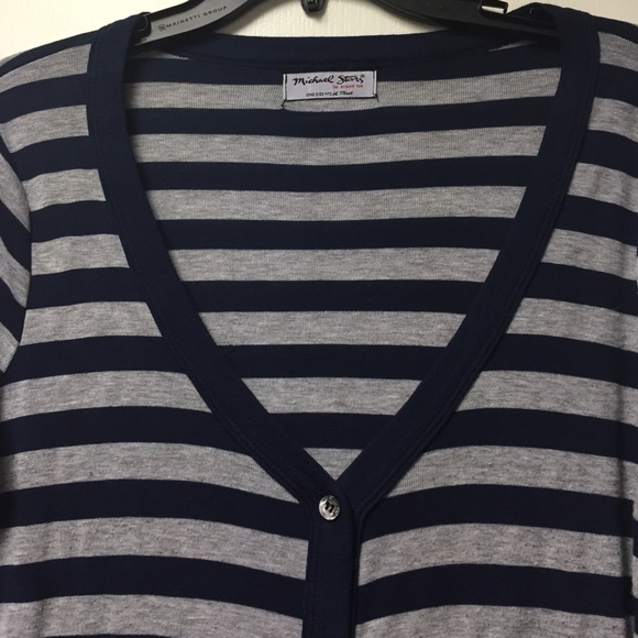 Michael stars navy and grey cardigan