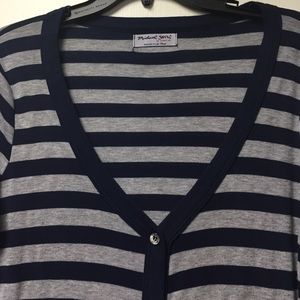 Michael stars navy and grey cardigan