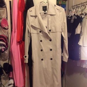 Nude trench coat