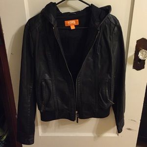 Black Michael Kors leather jacket