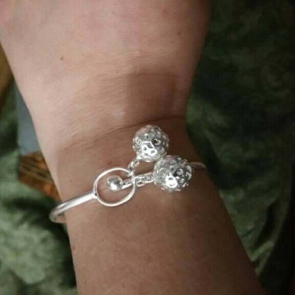 Bali Bangle Bracelet Solid Sterling Silver