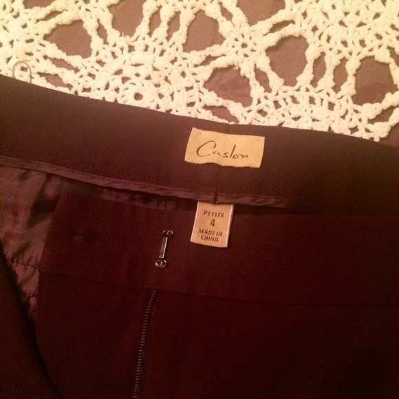 ☀️ Sale Caslon Nordstrom Brand Plum Career Pants - Picture 2 of 4