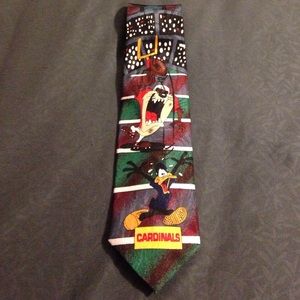 Looney Tunes Arizona Cardinals men's necktie