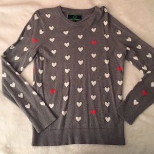 C.Wonder heart print sweater