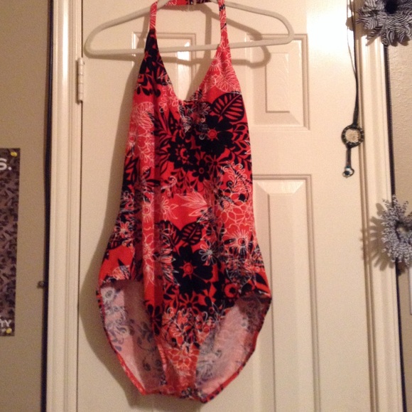 Tropical One piece swimsuit