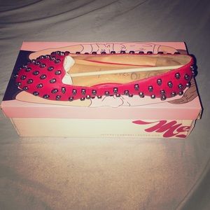 Jeffrey Campbell Skulltini Flats-Red Size 9M