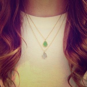 Kendra Scott Kiri Necklace in Green