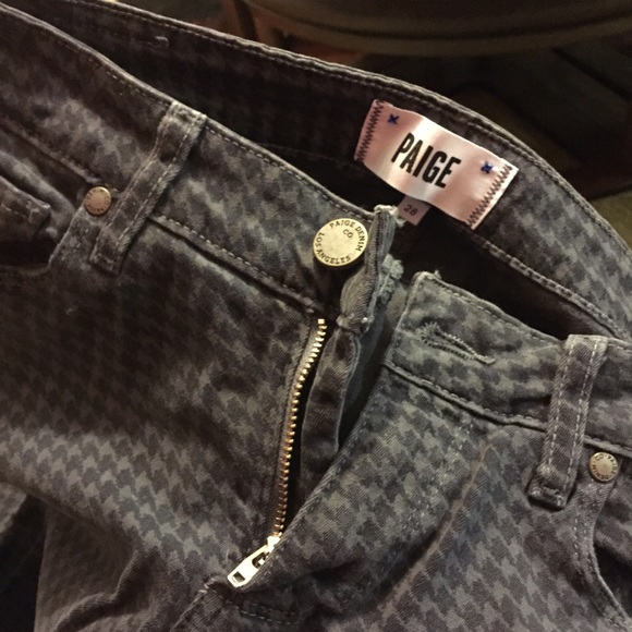 Paige houndstooth jeans