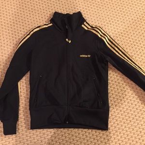 Black Adidas zip up