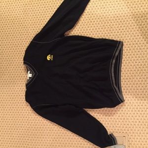Black Hawkeyes men's sweater