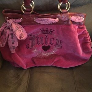Juicy Couture velour handbag