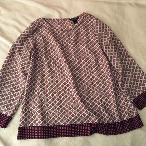 Printed J.Crew blouse