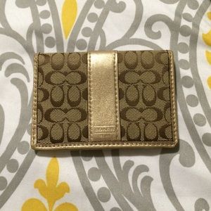Coach Leather & Canvas ID Wallet