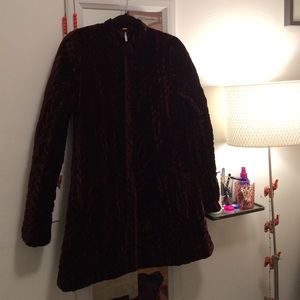 Free People XS Velvet Coat